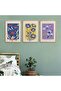 Natural Wooden Framed 3-Piece Painting Set Hpn095
