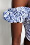 Çok Renkli Crop Astarlı Korse Detaylı Çiçek Desenli Dokuma Poplin Büstiyer TPRSS23BS00063 - 5