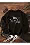 Printed Unisex Crew Neck Sweatshirt Oversize