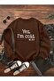 Printed Unisex Crew Neck Sweatshirt Oversize