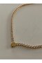 Steel Clover Model Waterway Zircon Stone Necklace
