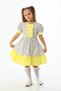 Yellow Butterfly Patterned Frilly Girl's Dress - 4
