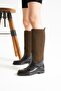 Brown Cashmere Rain Boots for Women - 3