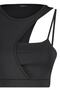 Knitted Sports Bra with Black Mid Support/Styling Rope Strap THMSS23SS00017 - 7