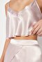 Pudra Saten İp Askılı Şortlu Dokuma Pijama Takımı THMSS23PT00097 - 6