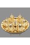Ahsen Metal Coated Coffee Set Gold