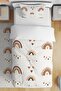 Raining Rainbows Patterned Single Baby Kids Bedding Set