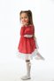 Red Polka Dot Patterned Frilly Girl's Dress - 6