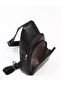 314 100% Genuine Leather Men's Bodybag Black - 6