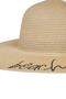 Beige Slogan Detailed Women's Straw Cap Twoss23Sp00014 - 8