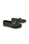 Women's Black Ballerina Light Comfortable Sole Leather Skin Shoes
