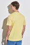 Regular Fit Regular Cut 100% Cotton Crew Neck Yellow T-Shirt - 5