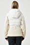 Women's Beige Patterned Coat 3WAK20155EW - 6