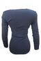 333 Women's Mercerized Front Buttoned Knitwear Cardigan - Navy Blue - 2