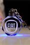 2d Blasted Crystal Led Light Keychain with Fiat Logo, Car Keychain - 4