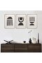 Natural Wooden Framed 3-Piece Painting Set Hpn086
