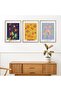 Natural Wooden Framed 3-Piece Painting Set Hpn096