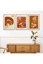 Natural Wooden Framed 3-Piece Painting Set Hpn099