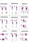 Sports Resistance Tire 5 Different Resistance Aerobics Band Pilates Squat Work Tire Pilates Tire 5 Pieces - 4