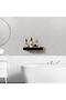 Modern, Aesthetic Design Metal Shower Rack Stainless Modern Metal Shower Rack Metal Bathroom Rack - 6