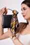 100% Silk Scarf Bandana| Gustav Klimt Lady With Fan - 4