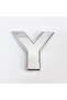 Letter Y Villa Type Chrome Adhesive 9 Cm Letter - 2