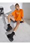 Unisex Orange Oversize T-shirt Baby Gril Printed - 2