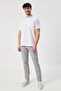 Men's White-white Comfort Fit Relaxed Cut Polo Neck T-Shirt - 2