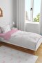 White Butterflies Patterned Single Baby Kids Bedding Set - 2