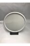 30 Cm Matte Gray Metal Round Tea, Coffee, Cake Serving Tray Decorative Presentation Tray - 2