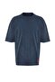 Indigo Oversize/Geniş Kesim Soluk %100 Pamuk T-Shirt TMNSS23TS00153 - 8