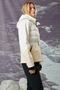 Women's Beige Patterned Coat 3WAK20155EW - 4