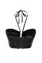 Black Crop Lined Satin Bustier with Woven Accessories TPRSS23BS00024 - 8