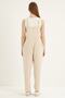 Women's Cream Strap Loose-Cut Athlete Jumpsuit - 5