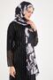 Hydrangea Shawl Black Mink