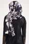 Hydrangea Shawl Black Mink - 4