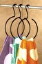 Scarf, Shawl Hanger, Hanger Set of 3 Matte Black Eg203
