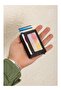 Faux Leather Business Card Credit Card Wallet with Automatic Mechanism Card Holder - 4