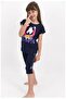 Girl's Navy Blue Tights Suit 851-4 - 2