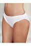 Women's White Ribbed Low Waist Panties 6 Pieces Mb023 - 2