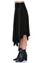 Women's Black Wrap Tie Skirt Ek2367 - 2