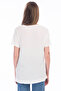 Women's Ecru T-Shirt 7KAL19423IK - 2