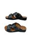 Ak015-10 Men's Black Orthopedic Sole Daily Slippers Sandals - 2