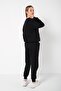Women's Black Cotton Pajama Set - 4