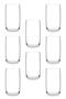 Set of 8 Iconic Tall Soft Drink Glasses Fma501003 - 2