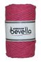 Scalloped Macrame Thread 3mm Scalloped Cotton Single Twist Macrame Thread Fuchsia - 3