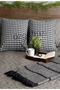 Plaid 4-Piece Compatible Set 40x40 Pillow Case Black - 4