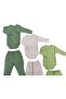 Long Sleeved Self Gloves, Double Breasted Badi and Booties Bottom (3 Sets Mold-cream-cagla) - 5