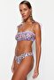 Çiçek Desenli V Kesim Normal Paça Bikini Altı TBESS23BA00220 - 3
