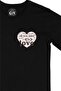 All You Need Is Love Black T-Shirt with Pocket Logo Design